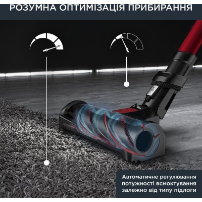 Пилосос Rowenta безпровідний X-Force Flex 12.60 Auto Animal, 320Вт, конт пил -0.9л, автон. робота до 45хв, вага-3кг, НЕРА, чорно Пилосос Rowenta безпровідний X-Force Flex 12.60 Auto Animal, 320Вт, конт пил -0.9л, автон. робота до 45хв, вага-3кг, НЕРА, чорно