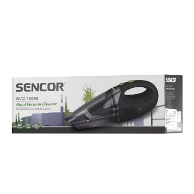 Пилосос Sencor автомобільний, 450Вт, конт пил -0.5л, автон. робота до 15хв, вага-1.5кг, чорний (SVC190B) Пилосос Sencor автомобільний, 450Вт, конт пил -0.5л, автон. робота до 15хв, вага-1.5кг, чорний (SVC190B)