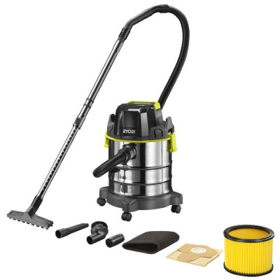 Пилосос акумуляторний професійний Ryobi ONE+ R18WDV-0 18В 82Вт 11.4кПа контейнер 18л 4.7кг без АКБ та ЗП (5133004724) Пилосос акумуляторний професійний Ryobi ONE+ R18WDV-0 18В 82Вт 11.4кПа контейнер 18л 4.7кг без АКБ та ЗП (5133004724)