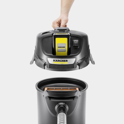 Пилосос для збору золи акумуляторний Karcher AD 2 Battery, 18В, контейнер 14л, 3.9кг, без АКБ та ЗП (1.348-300.0) Пилосос для збору золи акумуляторний Karcher AD 2 Battery, 18В, контейнер 14л, 3.9кг, без АКБ та ЗП (1.348-300.0)