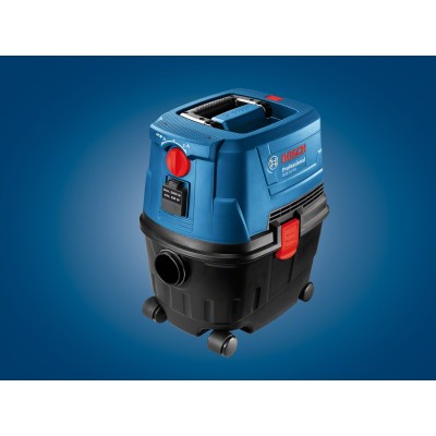 Пилосос професійний Bosch GAS 15 PS, 1100Вт, 220мБар, контейнер 15л, 8кг (0.601.9E5.100) Пилосос професійний Bosch GAS 15 PS, 1100Вт, 220мБар, контейнер 15л, 8кг (0.601.9E5.100)