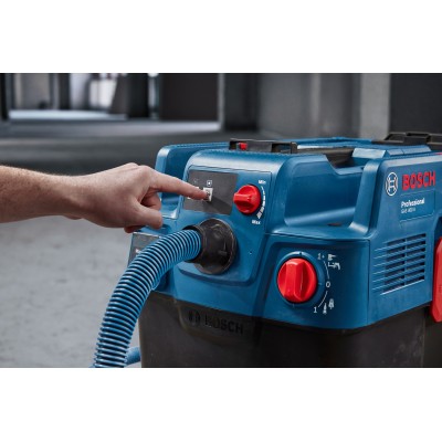 Пилосос професійний Bosch GAS 400 A, 1200Вт, 240мБар, контейнер 40л, 14кг (0.601.9M0.020) Пилосос професійний Bosch GAS 400 A, 1200Вт, 240мБар, контейнер 40л, 14кг (0.601.9M0.020)