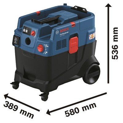 Пилосос професійний Bosch GAS 400 A, 1200Вт, 240мБар, контейнер 40л, 14кг (0.601.9M0.020) Пилосос професійний Bosch GAS 400 A, 1200Вт, 240мБар, контейнер 40л, 14кг (0.601.9M0.020)