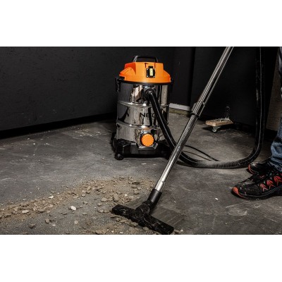 Пилосос професійний Neo Tools, 1400Вт, 18 кПа, контейнер 30л, HEPA, колеса, 5.92кг (04-738) Пилосос професійний Neo Tools, 1400Вт, 18 кПа, контейнер 30л, HEPA, колеса, 5.92кг (04-738)