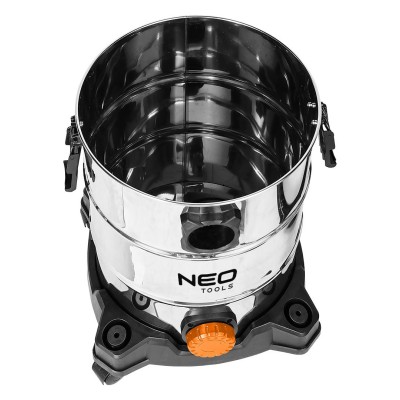 Пилосос професійний Neo Tools, 1400Вт, 18 кПа, контейнер 30л, HEPA, колеса, 5.92кг (04-738) Пилосос професійний Neo Tools, 1400Вт, 18 кПа, контейнер 30л, HEPA, колеса, 5.92кг (04-738)