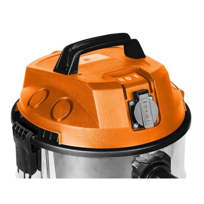 Пилосос професійний Neo Tools, 1400Вт, 18 кПа, контейнер 30л, HEPA, колеса, 5.92кг (04-738) Пилосос професійний Neo Tools, 1400Вт, 18 кПа, контейнер 30л, HEPA, колеса, 5.92кг (04-738)