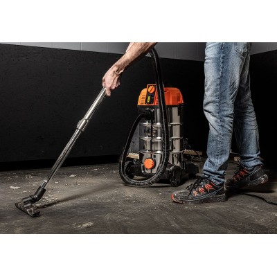 Пилосос професійний Neo Tools, 1600Вт, 18 кПа, контейнер 35л, HEPA, колеса, 7.5кг (04-739) Пилосос професійний Neo Tools, 1600Вт, 18 кПа, контейнер 35л, HEPA, колеса, 7.5кг (04-739)