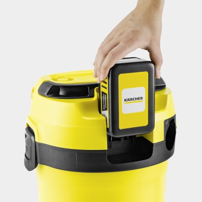 Пилосос професійний акумуляторний Karcher WD 3-18, 18В, контейнер 17л, без АКБ и ЗП (1.628-550.0)