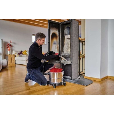 Пилосос професійний акумуляторний для золи Einhell TE-AV 18/15 Li C - Solo, PXC 18В, 100мБар, контейнер 15л, 3.1кг, без АКБ та З