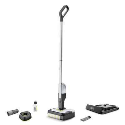 Підлогомийна машина Karcher безпровідна FC 2-4 Battery Set, вода -0.2л, автон. робота до 20хв, вага-2.3кг, білий (1.056-200.0) Підлогомийна машина Karcher безпровідна FC 2-4 Battery Set, вода -0.2л, автон. робота до 20хв, вага-2.3кг, білий (1.056-200.0)