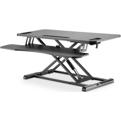 Підставка для монітора DIGITUS Ergonomic Workspace Riser, до 15кг, чорна (DA-90380-1) Підставка для монітора DIGITUS Ergonomic Workspace Riser, до 15кг, чорна (DA-90380-1)