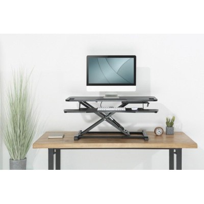 Підставка для монітора DIGITUS Ergonomic Workspace Riser, до 15кг, чорна (DA-90380-1) Підставка для монітора DIGITUS Ergonomic Workspace Riser, до 15кг, чорна (DA-90380-1)