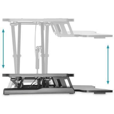 Підставка для монітора DIGITUS Ergonomic Workspace Riser, до 15кг, чорна (DA-90380-1) Підставка для монітора DIGITUS Ergonomic Workspace Riser, до 15кг, чорна (DA-90380-1)