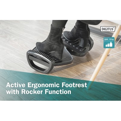 Підставка для ніг DIGITUS Active Ergonomic Footrest, чорна (DA-90412) Підставка для ніг DIGITUS Active Ergonomic Footrest, чорна (DA-90412)
