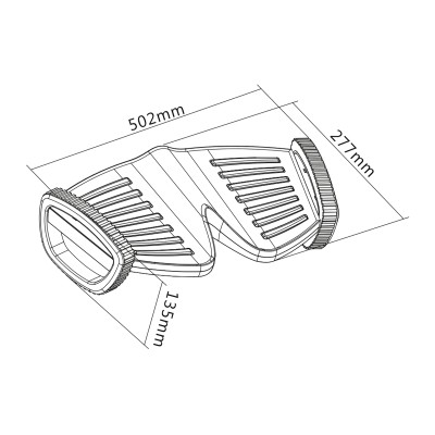 Підставка для ніг DIGITUS Active Ergonomic Footrest, чорна (DA-90412) Підставка для ніг DIGITUS Active Ergonomic Footrest, чорна (DA-90412)