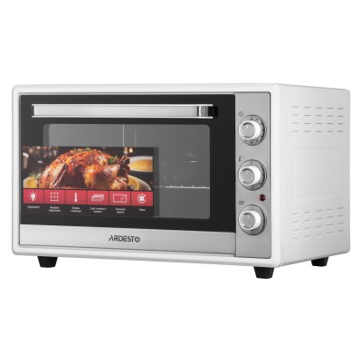 Піч електрична ARDESTO, 60л, 2000Вт, механіч., подвійне скло, білий (MEO-F60W) Піч електрична ARDESTO, 60л, 2000Вт, механіч., подвійне скло, білий (MEO-F60W)