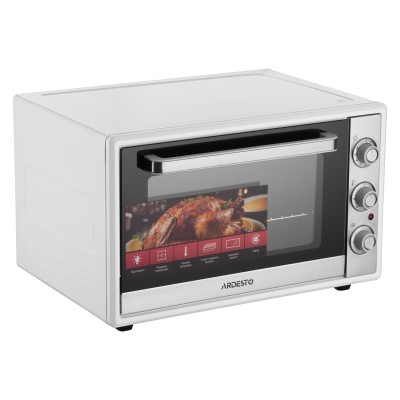 Піч електрична ARDESTO, 60л, 2000Вт, механіч., подвійне скло, білий (MEO-F60W) Піч електрична ARDESTO, 60л, 2000Вт, механіч., подвійне скло, білий (MEO-F60W)