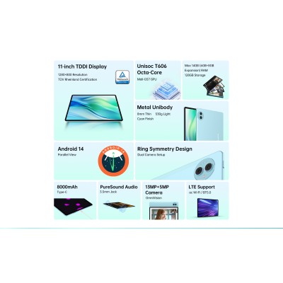 Планшет Teclast P50 11 6/128GB LTE Blue Планшет Teclast P50 11 6/128GB LTE Blue