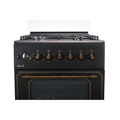 Плита ARDESTO комбі Line-R, 53л, 60x60см, конвекція, чавун, підсвічування, форсунки LPG (підключення газового балона), чорний (F Плита ARDESTO комбі Line-R, 53л, 60x60см, конвекція, чавун, підсвічування, форсунки LPG (підключення газового балона), чорний (F