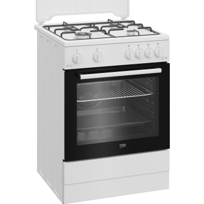 Плита Beko газова, 64л, 60x60см, таймер, білий (FBG62121WD) Плита Beko газова, 64л, 60x60см, таймер, білий (FBG62121WD)