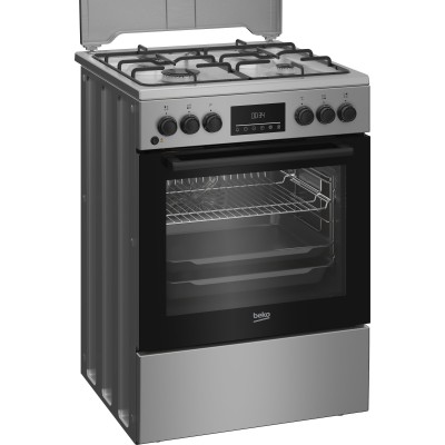 Плита Beko комбінована, 72л, 60x60см, дисплей, конвекція, сірий (FBM62320SDS) Плита Beko комбінована, 72л, 60x60см, дисплей, конвекція, сірий (FBM62320SDS)