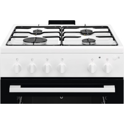 Плита Electrolux газова, 59л, 60x60см, білий (LKG604012W) Плита Electrolux газова, 59л, 60x60см, білий (LKG604012W)