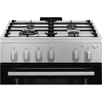 Плита Electrolux газова, 59л, 60x60см, чавун, нерж (LKG600011X) Плита Electrolux газова, 59л, 60x60см, чавун, нерж (LKG600011X)