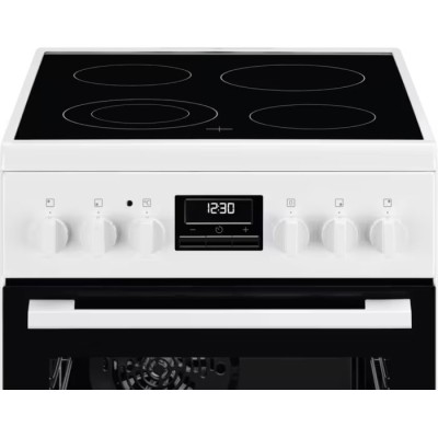 Плита Electrolux електрична склокерамічна, 57л, 50x60см, дисплей, конвекція, білий (LKR540266W) Плита Electrolux електрична склокерамічна, 57л, 50x60см, дисплей, конвекція, білий (LKR540266W)