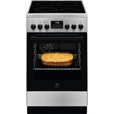 Плита Electrolux електрична склокерамічна, 57л, 50x60см, дисплей, конвекція, нерж (LKR540266X) Плита Electrolux електрична склокерамічна, 57л, 50x60см, дисплей, конвекція, нерж (LKR540266X)