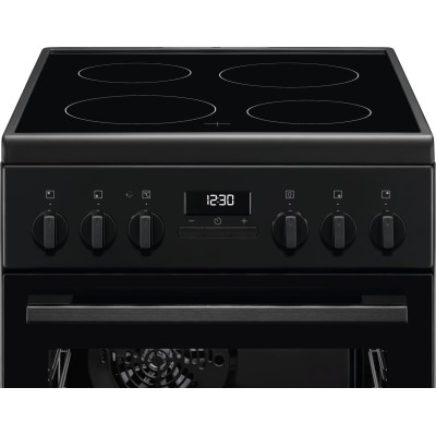 Плита Electrolux електрична склокерамічна, 57л, 50x60см, дисплей, конвекція, чорний матовий (LKR520275K) Плита Electrolux електрична склокерамічна, 57л, 50x60см, дисплей, конвекція, чорний матовий (LKR520275K)