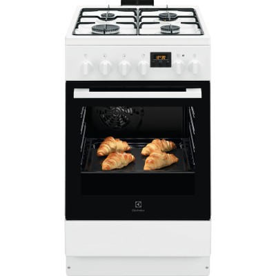 Плита Electrolux комбінована, 57л, 50x60см, дисплей, конвекція, білий (LKK540232W) Плита Electrolux комбінована, 57л, 50x60см, дисплей, конвекція, білий (LKK540232W)
