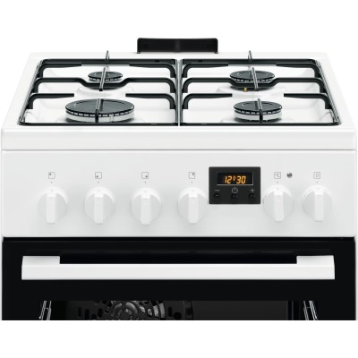 Плита Electrolux комбінована, 57л, 50x60см, дисплей, конвекція, білий (LKK540232W) Плита Electrolux комбінована, 57л, 50x60см, дисплей, конвекція, білий (LKK540232W)