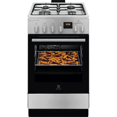Плита Electrolux комбінована, 58л, 50x60см, дисплей, конвекція, чавун, пара, нерж (LKK560222X) Плита Electrolux комбінована, 58л, 50x60см, дисплей, конвекція, чавун, пара, нерж (LKK560222X)