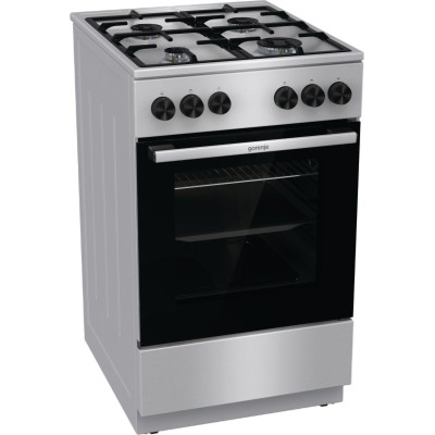 Плита Gorenje газова, 70л, 50x60см, чавун, нерж (GG5A11XF)