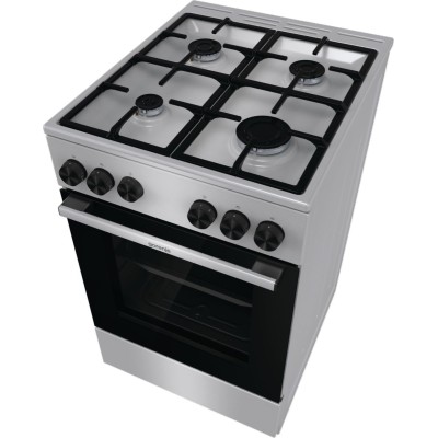 Плита Gorenje газова, 70л, 50x60см, чавун, нерж (GG5A11XF)