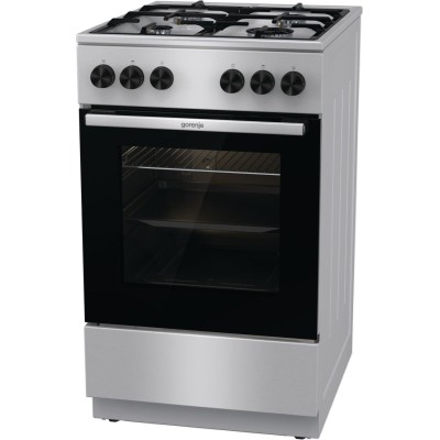 Плита Gorenje газова, 70л, 50x60см, чавун, нерж (GG5A11XF)