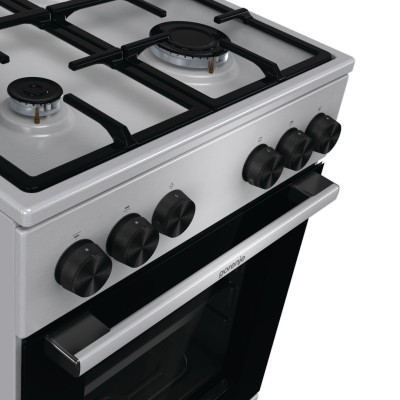 Плита Gorenje газова, 70л, 50x60см, чавун, нерж (GG5A11XF)