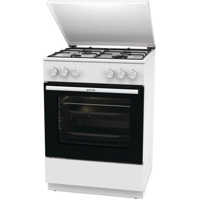 Плита Gorenje газова, 72л, 60x60см, емальовані, з кришкою, білий (GG6A11WJ) Плита Gorenje газова, 72л, 60x60см, емальовані, з кришкою, білий (GG6A11WJ)