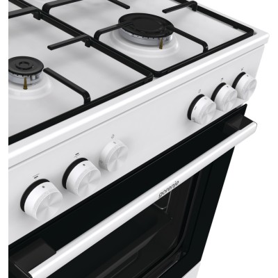 Плита Gorenje газова, 72л, 60x60см, емальовані, з кришкою, білий (GG6A11WJ) Плита Gorenje газова, 72л, 60x60см, емальовані, з кришкою, білий (GG6A11WJ)