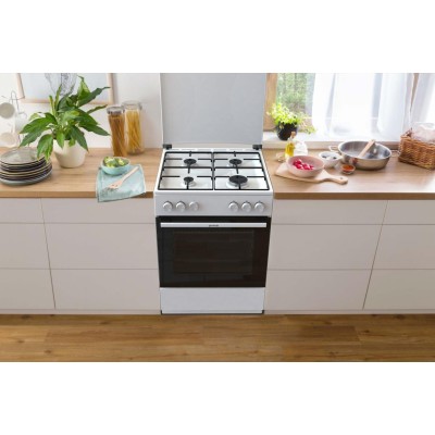 Плита Gorenje газова, 72л, 60x60см, емальовані, з кришкою, білий (GG6A11WJ) Плита Gorenje газова, 72л, 60x60см, емальовані, з кришкою, білий (GG6A11WJ)