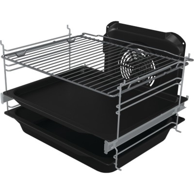 Плита Gorenje електрична склокерамічна, 70л, 50x60см, дисплей, приготування з паром, програматор, білий (GECS5C70WA)