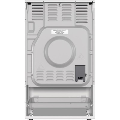 Плита Gorenje електрична склокерамічна, 70л, 50x60см, дисплей, приготування з паром, програматор, білий (GECS5C70WA)