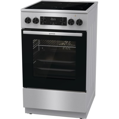 Плита Gorenje електрична склокерамічна, 70л, 50x60см, дисплей, програматор, нерж (GECS5C70XA) Плита Gorenje електрична склокерамічна, 70л, 50x60см, дисплей, програматор, нерж (GECS5C70XA)