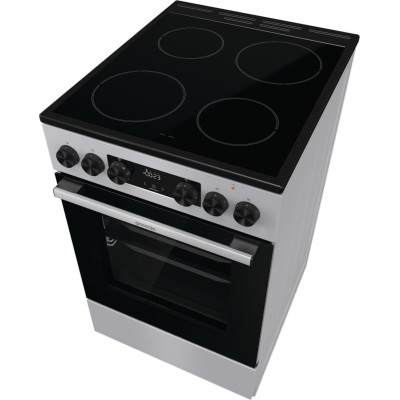 Плита Gorenje електрична склокерамічна, 70л, 50x60см, дисплей, програматор, сірий (GEC5C41SG)