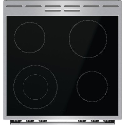 Плита Gorenje електрична склокерамічна, 71л, 60x60см, дисплей, програматор, нерж (GECS6C70XC)
