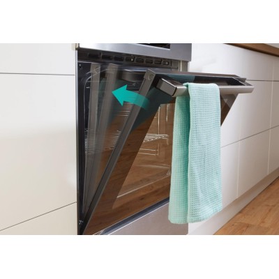 Плита Gorenje електрична склокерамічна, 71л, 60x60см, дисплей, програматор, нерж (GECS6C70XC)