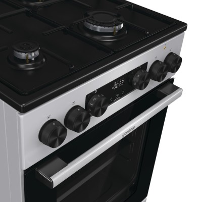 Плита Gorenje комбінована, 62л, 50x60см, дисплей, IconLed, емальовані, титан (GK5C60SJ) Плита Gorenje комбінована, 62л, 50x60см, дисплей, IconLed, емальовані, титан (GK5C60SJ)