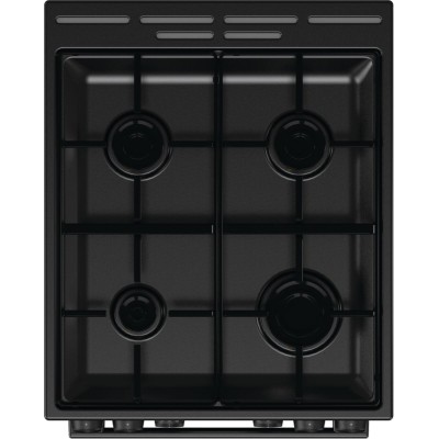 Плита Gorenje комбінована, 62л, 50x60см, дисплей, IconLed, емальовані, чорний (GK5C60BJ)