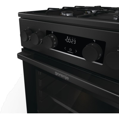 Плита Gorenje комбінована, 62л, 50x60см, дисплей, програматор, приготування на пару, емальовані реш, чорний (GKS5C70BJ) Плита Gorenje комбінована, 62л, 50x60см, дисплей, програматор, приготування на пару, емальовані реш, чорний (GKS5C70BJ)