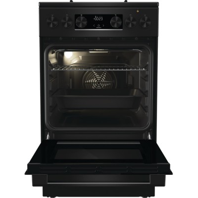 Плита Gorenje комбінована, 62л, 50x60см, дисплей, програматор, приготування на пару, емальовані реш, чорний (GKS5C70BJ) Плита Gorenje комбінована, 62л, 50x60см, дисплей, програматор, приготування на пару, емальовані реш, чорний (GKS5C70BJ)